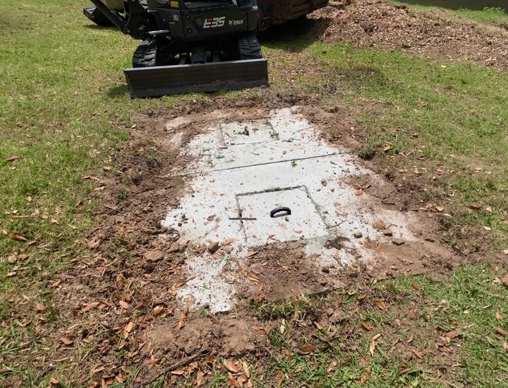 Uncovering Septic Tank